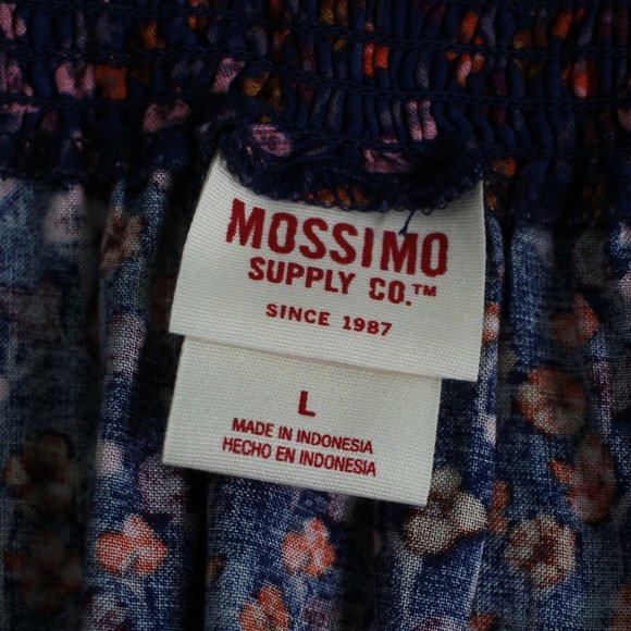 Mossimo Supply Co. Blue and Orange Floral Mini Skirt | Size Small - Medium - Picture 2 of 3